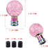 Gear Shift Knob Round Ball Shift Knob Crystal Transparent Bubble Gear Shifter Fit for Universal Manual Atomatic Transmission Vehicles (Blue)...