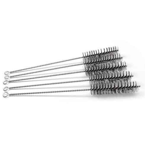 Utoolmart Wire Tube Brushes, Stainless Steel Bottle Bristle Cleaning Spiral Power Pipe Brush, 1.0-inch Diameter 12-inch Long-Handle Cleaner for Au...