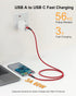 USB A to USB C Cable 3.3ft+10ft (Red), 10Gbps Data Transfer and 60W 3A Fast Charging Cable, USB C 3.1/3.2 Cable for Samsung Galaxy S22 S21 S20 S10...