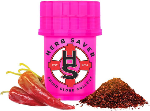 Mini HerbSaver Grinder- Medical Grade Plastic Grinder with Razor Sharp Teeth, Pocket-Sized, Durable & Portable - Ideal for Grinding Herbs and Spic...