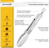 Mini Tongs with Silicone Tips 7-Inch Kids Serving Tongs, Set of 3 (White)...