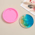 10 Pack Round Keychain Silicone Mold Flat Circle Resin Molds with Hole, Keychain Charms Epoxy Resin Molds Casting Molds for DIY Earrings, Keychain...