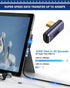 90 Degree Right Angle USB C Adapter 40Gbps Data Transfer USB 4.0/Thunderbolt 4 Type C Male to Female Connector Extender for Mobile Phone, Switch, ...