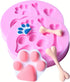 2 Pcs Cat Paw, Dog Paw And Bone Shape Flexible Silicone Molds - Fondant, Candy, Icing, Biscuit Decor, Chocolate, Polymer Clay, Resin, Epoxy...