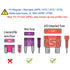 MuHize Automotive Fuse Kit - 220 Pcs Standard & Mini Blade Fuses Assortment (5A to 40A) with Fuse Puller | Upgraded Protection for Cars, Trucks, R...