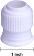 Shappy 12 Pieces Coupler Piping Bag Plastic Standard Couplers Cake Decorating Pipe Tip for Frosting Icing Nozzles (1.2 x 1 Inch)...