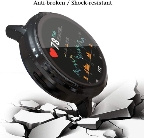 Suoman 3-Pack for Fossil Gen 5 Carlyle Case, High Definition Clear Screen Protector, All-Around Protective TPU Bumper Cover (Not Fit for Fossil Ge...