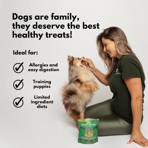 Treats Fruity Paws - Organic Dog Treats Healthy, Low Calorie Puppy Treats for Joint and Hip Support, Tasty Natural Treats for All Dogs, Only 5 Cal...