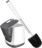 SetSail Toilet Brush and Holder, Automatic Bowl Brushes for Bathroom Ventilated Cleaner Scrubber Cleaning, White-pp...