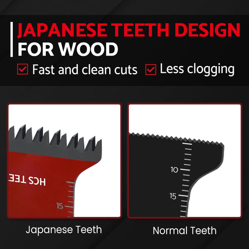 Oscillating Saw Blades for Wood, 6 PCS Multitool Blades for Wood, Plastic, Curved Edge Long Power Oscillating Tool Blades Japanese Teeth by S&F ST...