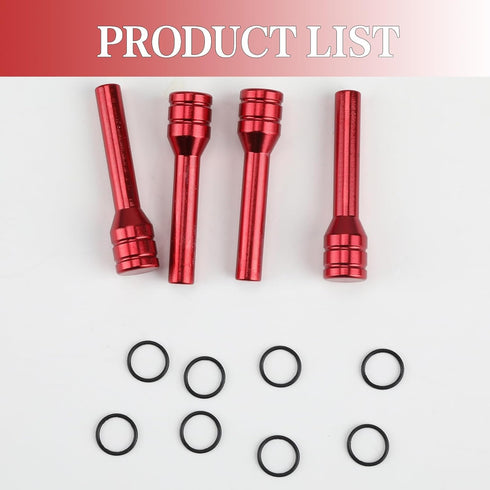 4Pcs Car Door Lock Knobs, Automotive Inner Door Pull Pins Decor, Aluminum Alloy Inner Door Lock Pull Pins, Suitable for Most Cars SUVs Accessory (...