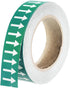 PATIKIL White on Green Color Arrow Tape Vinyl Stickers Arrow Labels 30mm/1.2" for Pipe Markers, 1 Roll...