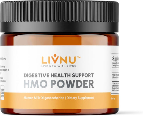 LivNu | HMO Human Milk Oligosaccharide (HMO 2'-FL) Prebiotic Powder | Gut, Stomach, and Digestive Health | 45 Servings...