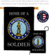 Breeze Decor Home of National Guard Soldier Flag Armed Forces ANG United State American Military Veteran Retire Official House Decoration Banner S...