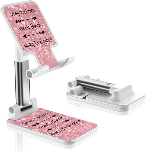 Foldable Phone Stand for Desk?Angle of View Adjustable Cell Phone Stand?Phone Holder for Desk/ipad Stand ?Suitable for iPhone, Samsung Smart Phone...