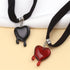 Y2k Dripping Blood Heart Choker Necklace Gothic Punk Vampire Black Red Bleeding Puffy Hearts Velvet Necklace for Women Girls Goth Halloween Party ...