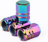 4Pcs Orange Tire Valve Stem Caps, Heavy-Duty Tire Valve Caps, Aluminum Alloy Wheel Caps, Tires Accessories, Universal for Cars, Suvs, Bike, Trucks...