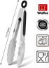 Walfos 7 inch Small Kitchen Tongs for Cooking, Mini Silicone Serving Tongs, Great for Cooking, Salad, Grilling, Pasta, Steaks, Vegetables...
