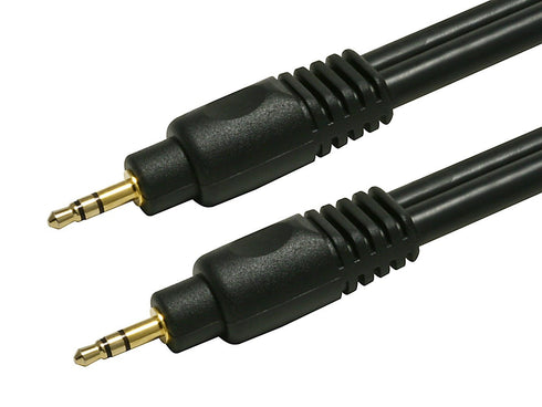 Monoprice Audio Cable - 10 Feet - Black | Premium 3.5mm Stereo Male to 3.5mm Stereo Male 22AWG, Gold Plated...