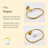 Towel Ring Brushed Gold, Suyar SUS304 Stainless Steel Towel Holder, Hand Towel Rack for Bathroom, Wall Mounted...