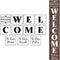 Welcome Stencils for Painting on Wood - 11 Pack Large Vertical Welcome Sign Stencil Templates for Wood Signs, Reusable Letter Stencils for Home, P...