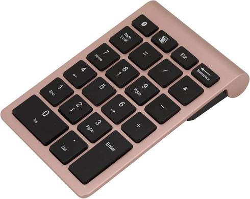 22 Keys Numeric Keypad, Portable 0.25MA 3V Wireless Mini Keyboard Compatible with Bluetooth 5.0 Wireless Mini Ergonomic Keyboard for Laptop Deskto...