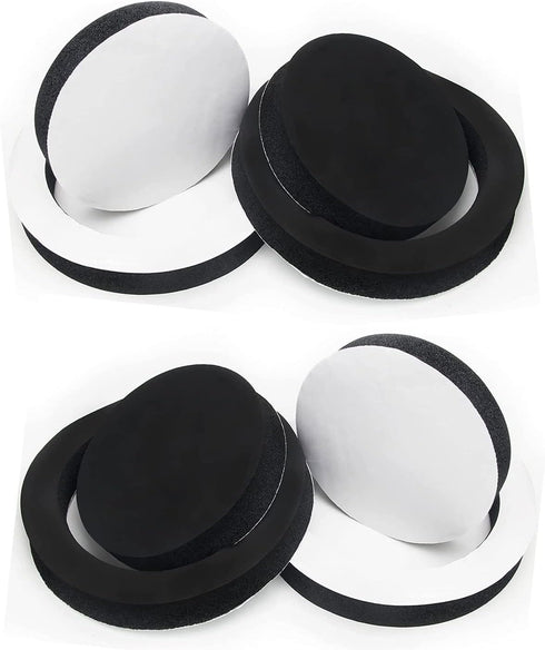6.5" Foam Speaker Enhancer System Sponge Kit for Universal Drivers,Self Adhesive Car Door Speaker Foam Rings Enhancer Soundproof Cotton Pad with H...