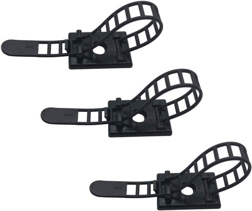 25 Pieces Desk Wire Organizer Cable Ties Zip Ties Adhesive Cord Clips Cable Management Cord Keeper Desk Wire Management...