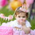 1st Birthday Hat Girl Decorations First For Baby Gifts Rose Gold Pink Crown Party One Year Old Princess...