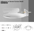 Acrylic Mini Circular Corner Shelf Mount for Security Cameras, Baby Monitors, Speakers, Plants & More, Universal Cam Holder, Easy to Install, Scre...