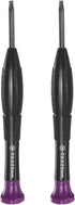 2pcs Precision Torx Screwdriver T8 Star Head Swivel Lid Non-slip Plastic Handle for Phone Watch Eyeglasses Electronics Repair...
