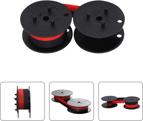 Bigger Replacement for Porelon 11216 Universal Twin Spool Calculator Ribbon for Nukote BR80c, Sharp EL-1197PIII, Dataproducts R3027, Casio DR-210R...