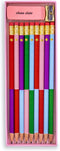 Kate Spade New York 9 Count Wood Pencil Set, Sharpened Pencils #2 with Eraser and Pencil Sharpener, Cute Colorblock Pencils...