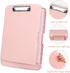 Clipboard with Storage, Plastic Clipboards 8.5x11 with Pen Holder, High Capacity Nursing Clipboard Folder, Side Opening Storage Clip Board for Off...
