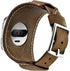 Compatible with Fitbit Versa 2 Bands, Genuine Leather Cuff Bracelet Replacement Strap with Stainless Steel Buckle Compatible Fitbit Versa/Versa 2/...