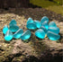 SumDirect 1 Pound Blue Tumbled Beach Sea Glass Beads Pieces for Aquarium, Crafts, Decor, Vase Filler...