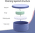 Silicone Round Travel Soap Case, Leak Proof Shampoo Bar Holder, Travel Soap Container with Soap Saver, Slip-Resistant Shampoo Bar Holder for Showe...