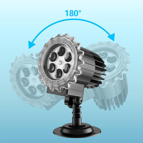 Christmas Snowflake Lights,Upgraded 9W High Brightness Led Snowflake Projector Lights Outdoor,Waterproof Snowfall Projector Lights for Xmas,Party,...