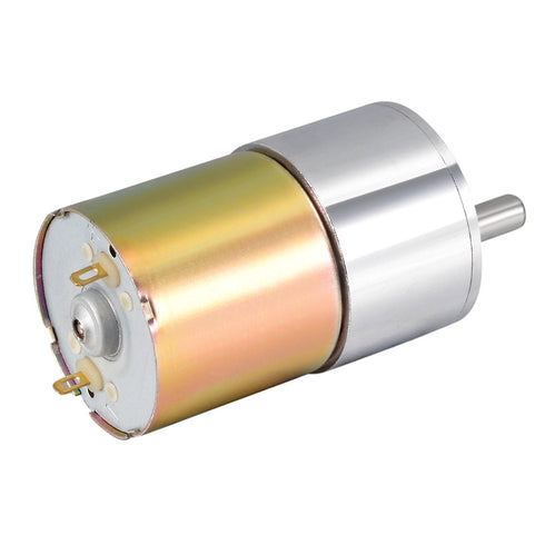 uxcell 24V DC 570 RPM Gear Motor High Torque Electric Reduction Gearbox Eccentric Output Shaft...