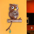 Lily's Home Pendulum Owl Clock with Revolving Eyes and Swinging Branch, Battery Powered and Wall Mountable, Wonderful and Whimsical Addition to Th...