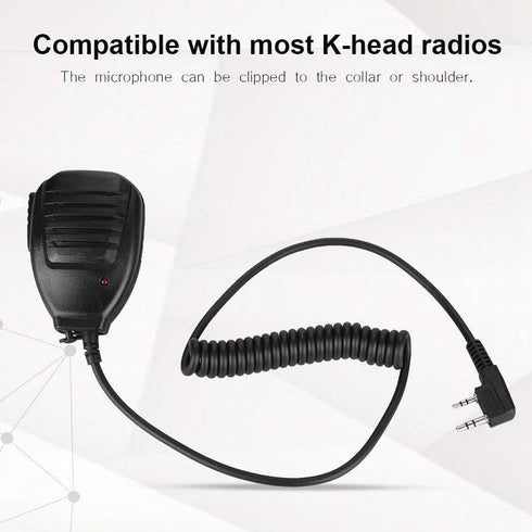 Walkie Talkie Handheld Speaker Mic,Waterproof Shoulder Microphone for 5R 5RA 5RB 5RC 5RD 5RE 5REPLUS 3R& Two Way Radio Accessories...