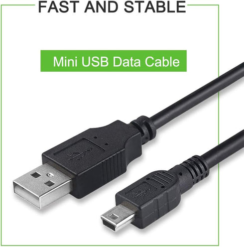 Nuvi 1490 USB Data Cable Charging Cord Compatible for Garmin nuvi 1300 1350T 1350LMT 1390LMT 1390T 1450LMT 1490LMT 2455LMT 2457LMT 2495LMT 2497LMT...