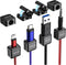 Magnetic Charger Cord Organizer Clips: 8-Pack Under Desk Charging Cable Holder - Easy Secure Adhesive Phone USB Wire Management Keeper for Home, O...