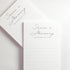 Share a Memory Cards - Minimalist Well Wishes Card - 4 x 6 - Set of 50 - for Celebration of Life, Weddings, Anniversaries, Memorials, Funerals, Bi...