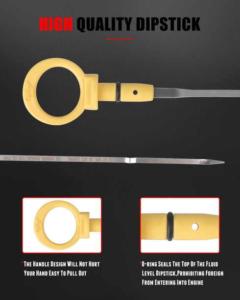 CCIYU Oil Dipstick 21.65" Oil Level Indicator Fit For Chrysler 300 3.5L V6 2005-2010,For Dodge Charger 3.5L V6 2007-2010,For Dodge Magnum 3.5L V6 ...