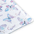 Baby Blanket for Boys Girls Soft Plush Double Layer Minky Fabric with Dotted Backing, Elegant Blue Butterfly Design Grace Blanket Baby Gift for To...