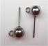 ALL in ONE 100pcs Wholesale Stainless Steel Earring Hooks Findings for DIY Jewelry Making (4mm Solid Ball Post with Loop)...
