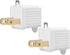 Grounded Adapter 3-Prong to 2-Prong Outlet Converter - 3 Pin to 2 Pin Plug Socket Adapter Extension for Electrical Cord, Household, Workshops, Ind...