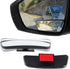 Livtee Framed Rectangular Blind Spot Mirror, HD Glass and ABS Housing Convex Wide Angle Rearview Mirror with Adjustable Stick for Universal Car (2...