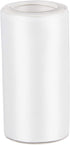 VATIN Double Face White Satin Ribbon 4" Continuous 5 Yards,White Polyester Fabric Ribbon use for Bows Bouquet, Gift Wrapping, Floral Arrangement W...